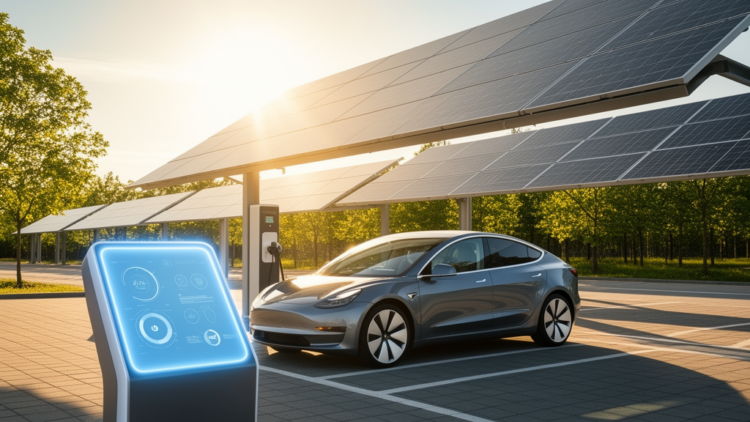 Smart Solar EV Charging Uses AI for Stable Energy
