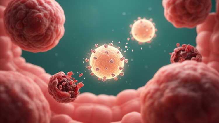 Bacterial Peptide-Primed Stem Cell Vesicles Push Colon Cancer Cells Toward Suicide