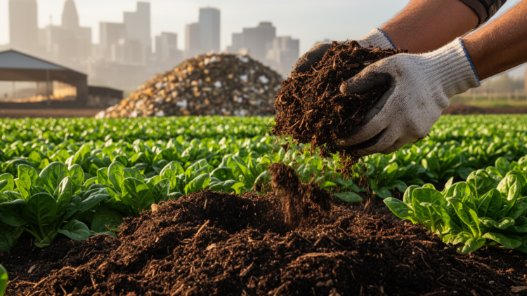 City Waste Compost and Poultry Manure Boost Spinach Yields by 62 Percent