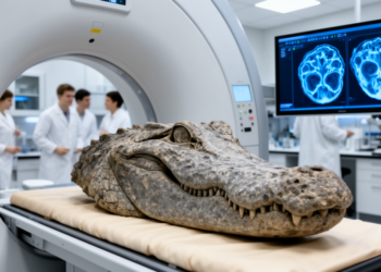 CT Scans Reveal Inner Skull Secrets of Ancient Crocodilian