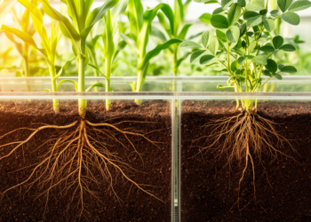 Root genes reveal maize and soybean play different intercropping strategies