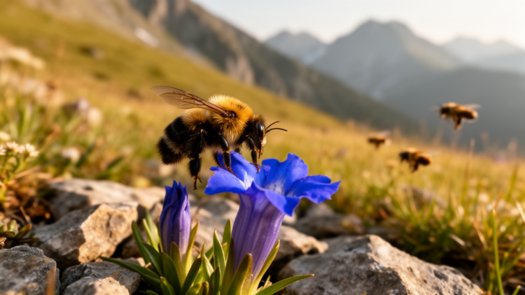 Bulgarian Study Reveals Decline in Bumblebee Pollination of Alpine Gentian