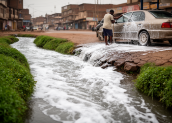 Car-Wash Wastewater Is Quietly Choking Urban Streams in Ethiopia