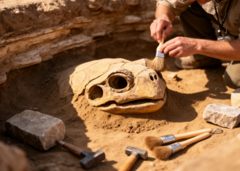 Fossil Skull Reveals Marine Adaptations in Ancient Turtle