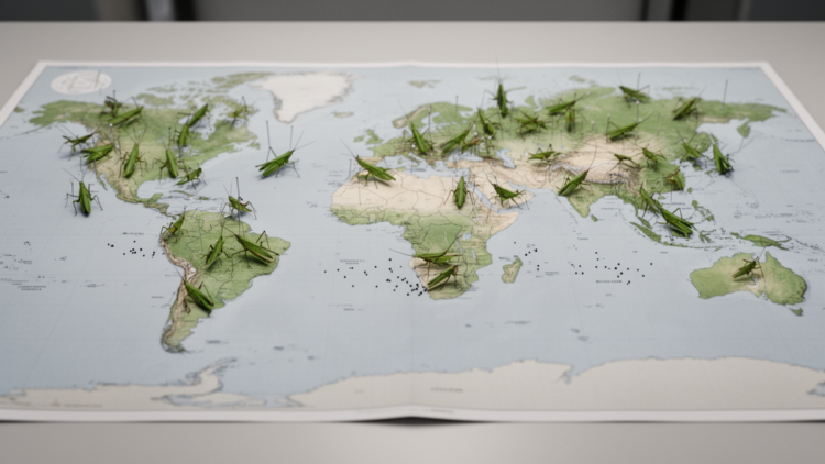 Global Map Reveals Uneven Taxonomic Knowledge of Orthoptera