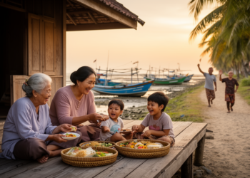 Indonesian Coastal Communities Redefine Well-Being Through Family