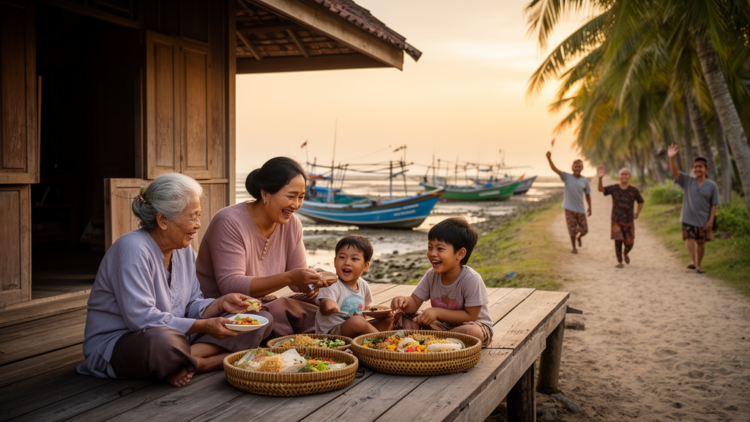 Indonesian Coastal Communities Redefine Well-Being Through Family