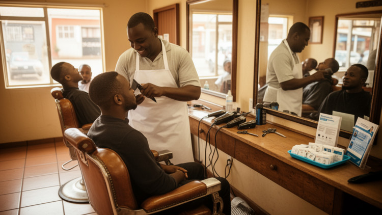 Barbershops Could Become Frontline HIV Prevention Hubs in South Africa