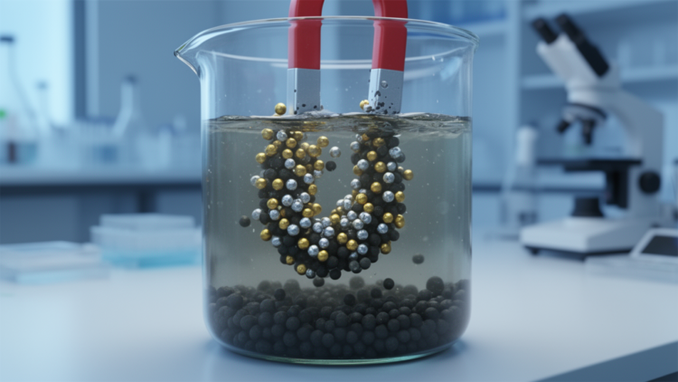 Gold and Silver Nanoparticles Team Up With Magnets to Zap Water Pollutants in Minutes
