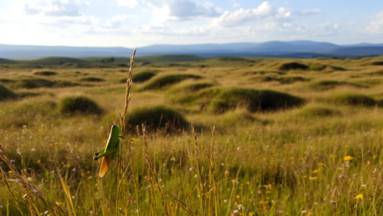 Hills and hollows: why bumpy ground makes rewilded farmland buzz with grasshoppers