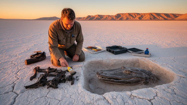 Fossil Fragments in Ancient Salt Flats Push Back the Origin of Giant Metoposaur Amphibians