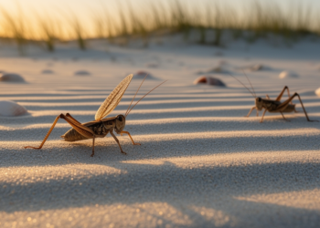 Beach cricket’s three-part love song reveals a mating ritual unlike any other