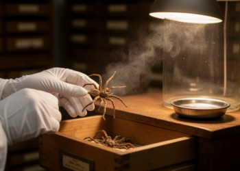 Slow Vapor Beats Heat When Rescuing Desiccated Museum Spiders, Study Finds
