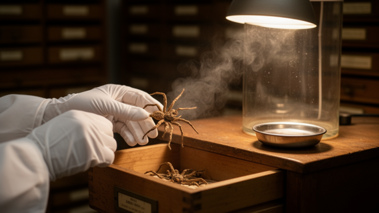 Slow Vapor Beats Heat When Rescuing Desiccated Museum Spiders, Study Finds