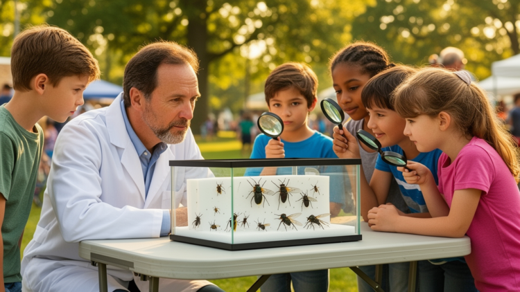 Carrion insects take the museum on the road: portable displays spark public curiosity