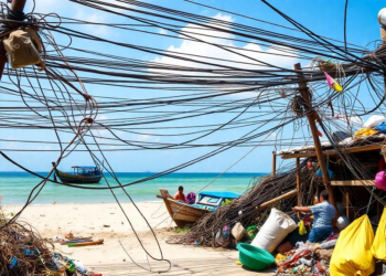 Tangled wires and trash: Thailand’s island paradise is quietly losing its scenic soul
