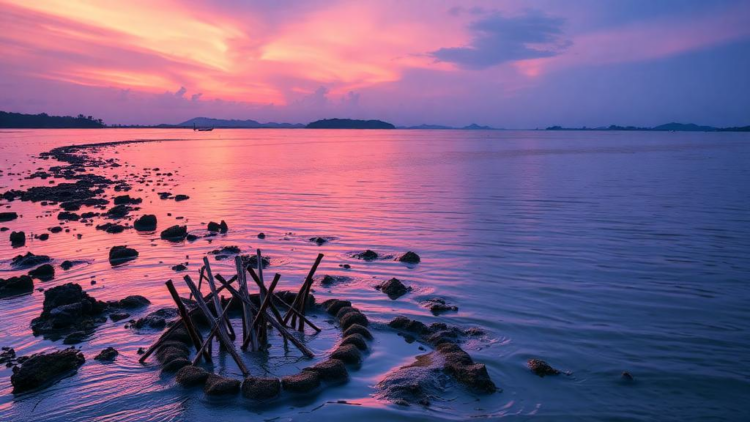 Machine learning reveals how monsoon seasons bend the tide in a Thai estuary