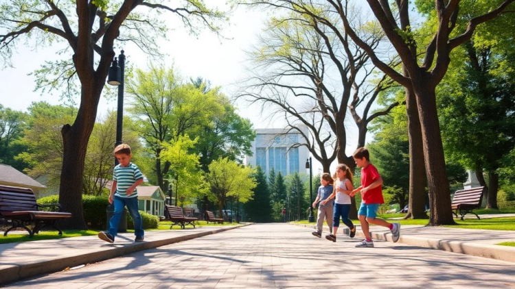Parks Cut Kids’ Screen Time, but Sidewalks Tell a Different Story for Boys and Girls