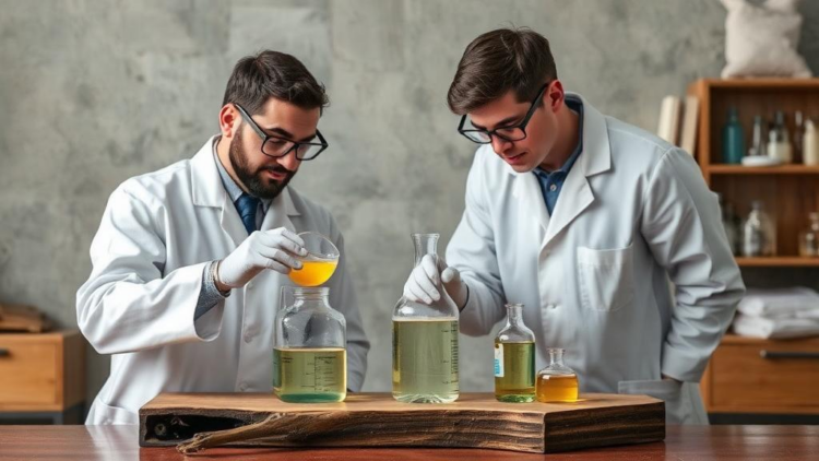 Chemists Blend Two Reductants to Bleach Waterlogged Ancient Wood Gently