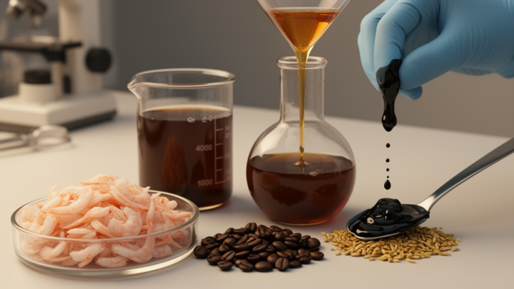 Shrimp Shell Catalyst Turns Brewery and Coffee Waste Into Road-Ready Bio-Asphalt Ingredients