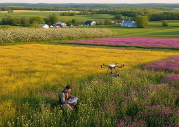 Mapping the flowers that feed the bees: a 1-metre resolution floral resource atlas for Central New York