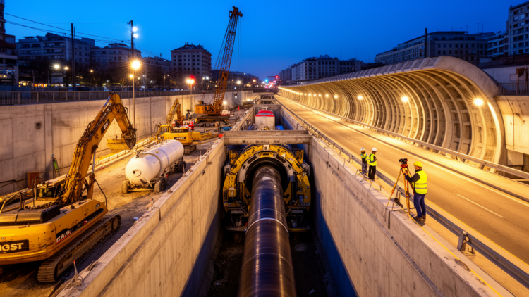 Pipe Jacking Beneath Metro Tunnels Reveals Tiny but Telling Ground Movements