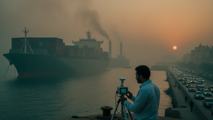 Inside the Port-City Smog Zone: Alexandria Measurements Reveal Where Ships and Traffic Collide