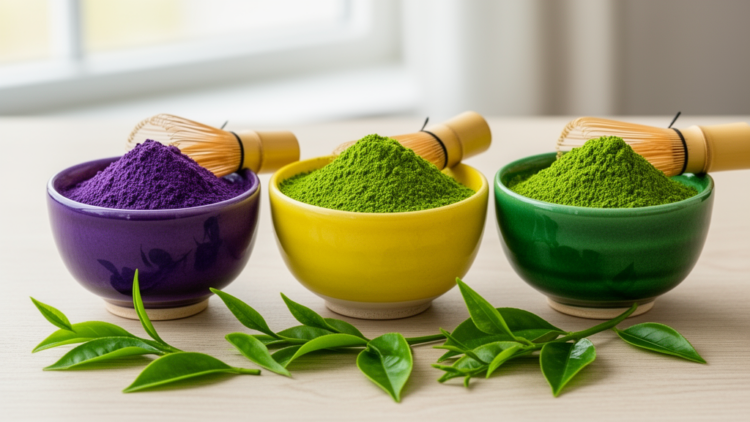 Purple, Yellow and Green Tea Leaves Yield Chemically Distinct Matcha, Study Finds
