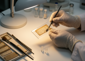 Paraloid B-72 coating shows promise for preserving microscope slide labels