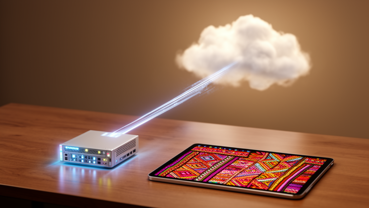 Cloud-edge AI sends 94% less data to generate cultural patterns losslessly