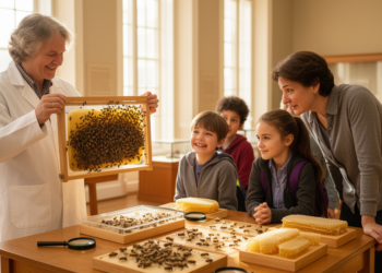 Live Bees Bring Museum Outreach Collections to Life and Ease Public Fear