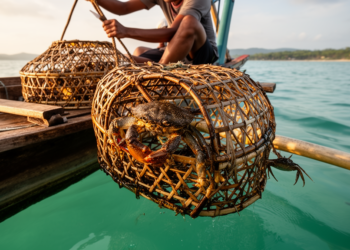 Escape gaps slash juvenile crab bycatch in Philippine pots without hurting catch