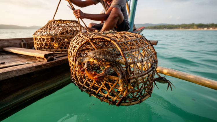 Escape gaps slash juvenile crab bycatch in Philippine pots without hurting catch
