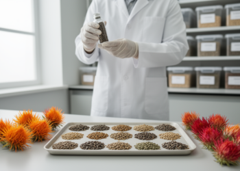 Genome-wide SNPs distill 5,000 safflower lines into a 400-accession core collection