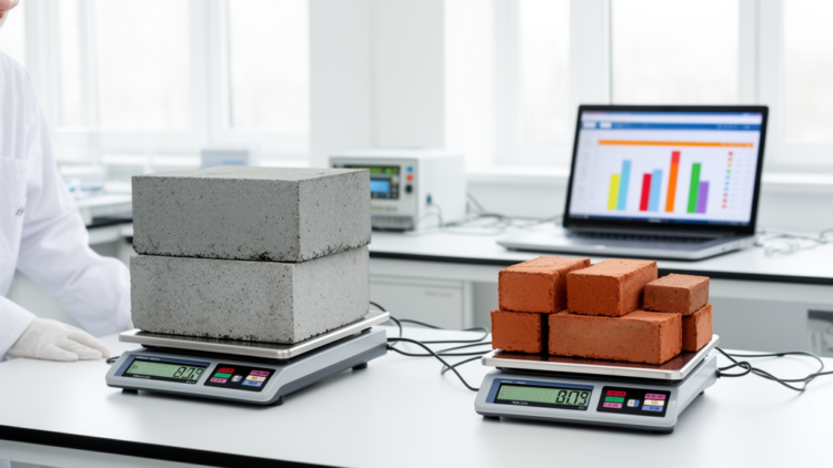 Entropy-Weighted Framework Ranks Concrete Blocks Over Bricks on Energy