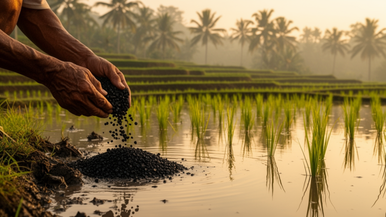 Rice Biochar Could Curb Methane From Indonesia’s Flooded Paddies