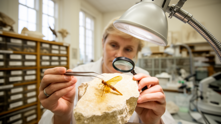 Forgotten Fossil Reveals New Species of 30-Million-Year-Old Darwin Wasp from France