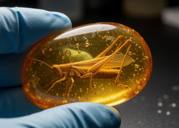 40-Million-Year-Old Grasshopper in Baltic Amber Stuns Scientists With Unexpectedly Long Wings
