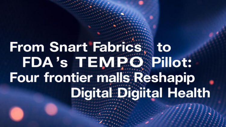 From Smart Fabrics to FDA’s TEMPO Pilot: Four Frontiers Reshaping Digital Health