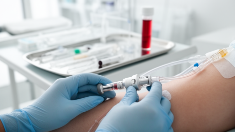 Needle-Free Blood Draw Device Keeps IV Lines Open Through Intensive Pharmacokinetic Studies