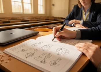 Hand-drawn doodles and live defence may outsmart AI cheats in university assessment
