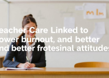 Teacher Care Linked to Lower Burnout and Better Professional Attitudes