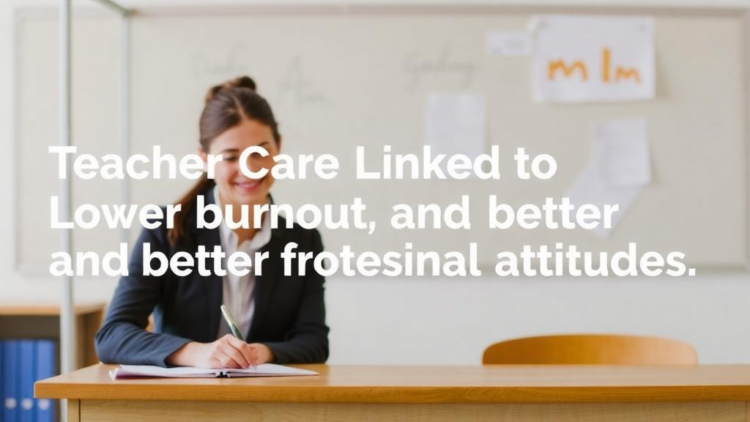 Teacher Care Linked to Lower Burnout and Better Professional Attitudes