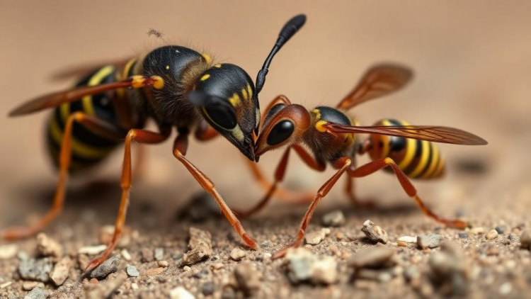 Ant-associated wasps reveal courtship tricks and host encounters