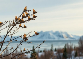 Wind Carries Larch Budmoths to Remote Arctic Island