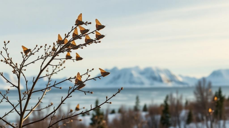 Wind Carries Larch Budmoths to Remote Arctic Island