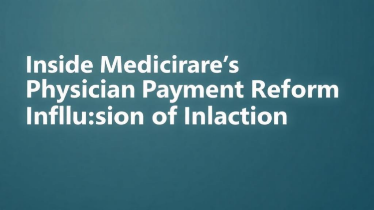 Inside Medicare’s Physician Payment Reform Illusion of Inaction
