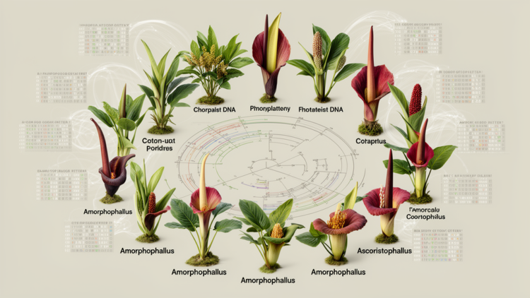 Comparative chloroplast genomics reveals codon usage and phylogeny in 16 Amorphophallus species