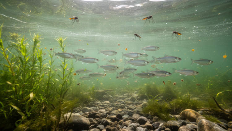 Freshwater biodiversity peaks at intermediate productivity in global synthesis