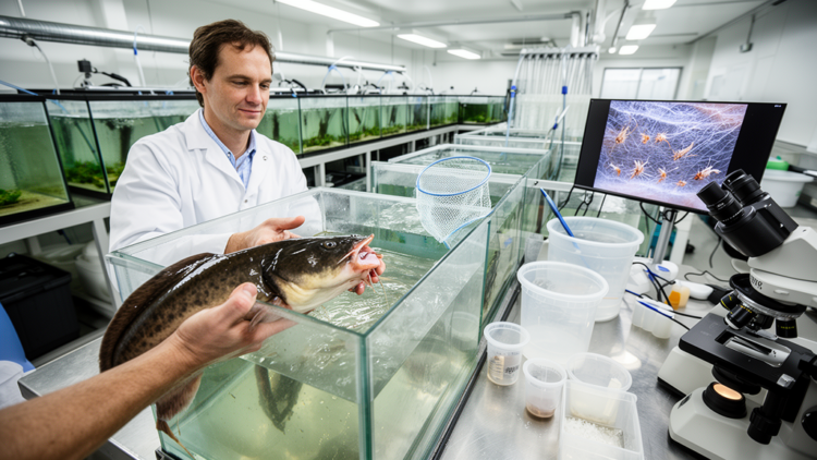 Controlled 29-day trial maps rapid gill parasite spread in catfish
